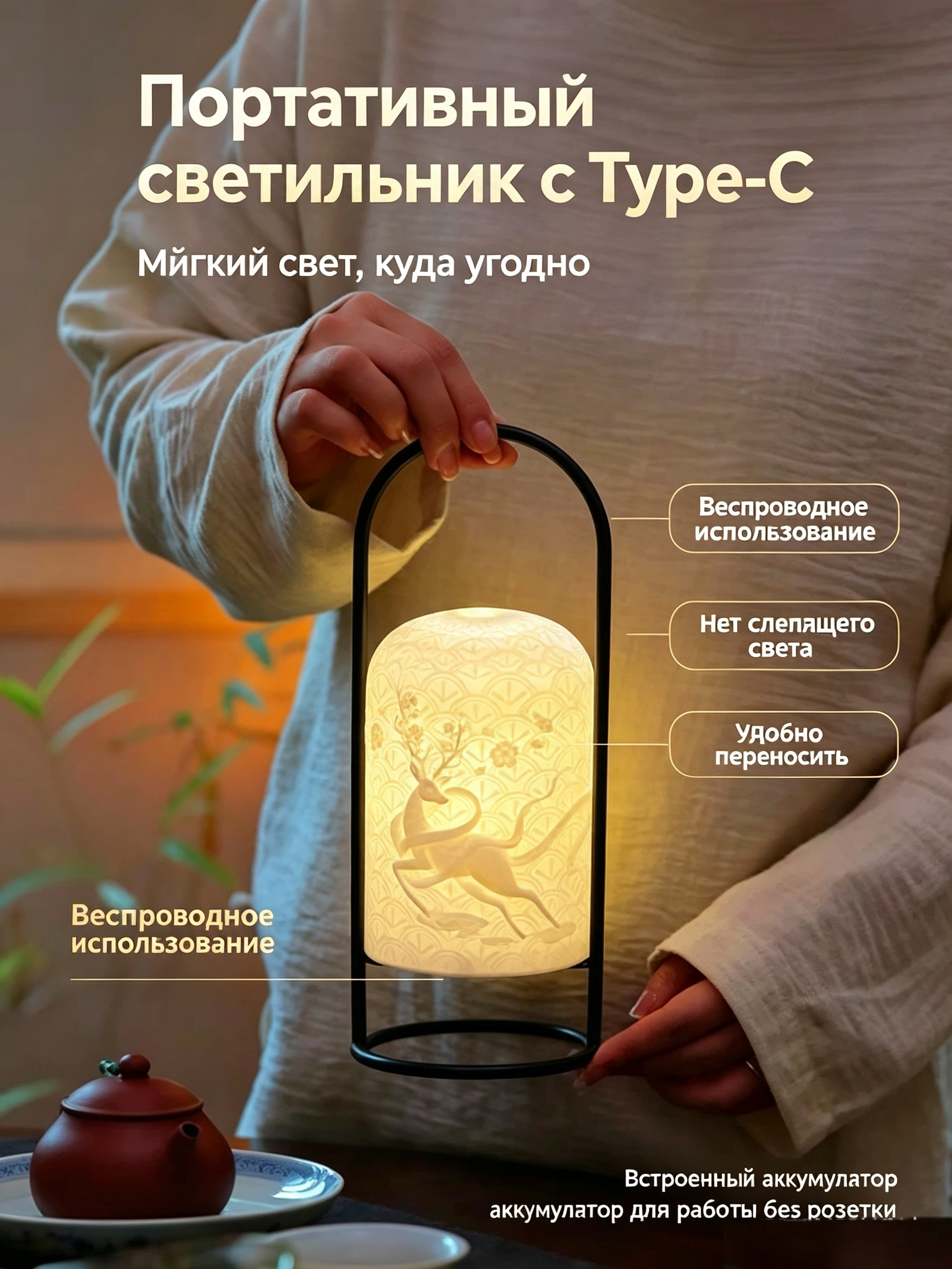 一路生花-香薰陶瓷灯 - 图片 3